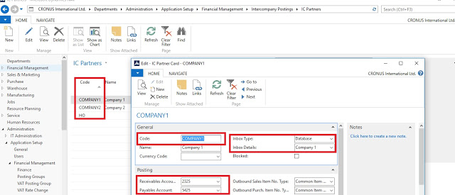 FlexNAV Microsoft Dynamics NAV 2018 intercompany setup